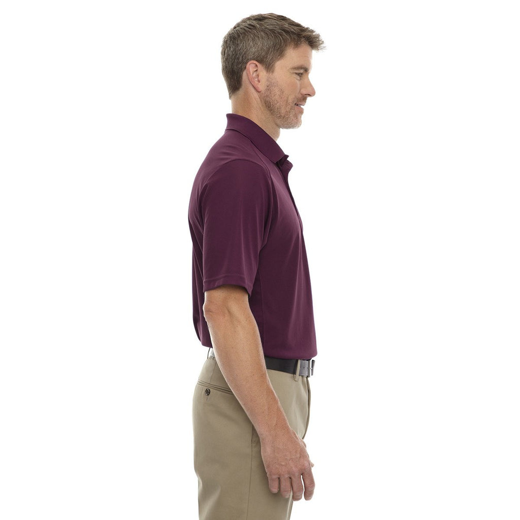 Extreme Men's Burgundy Eperformance Shield Snag Protection Short-Sleeve Polo