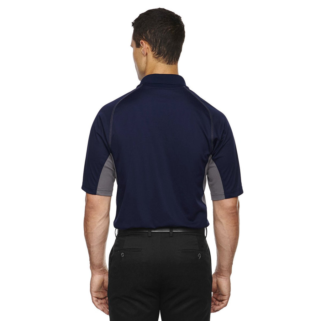 Extreme Men's Classic Navy Eperformance Parallel Snag Protection Polo with Piping