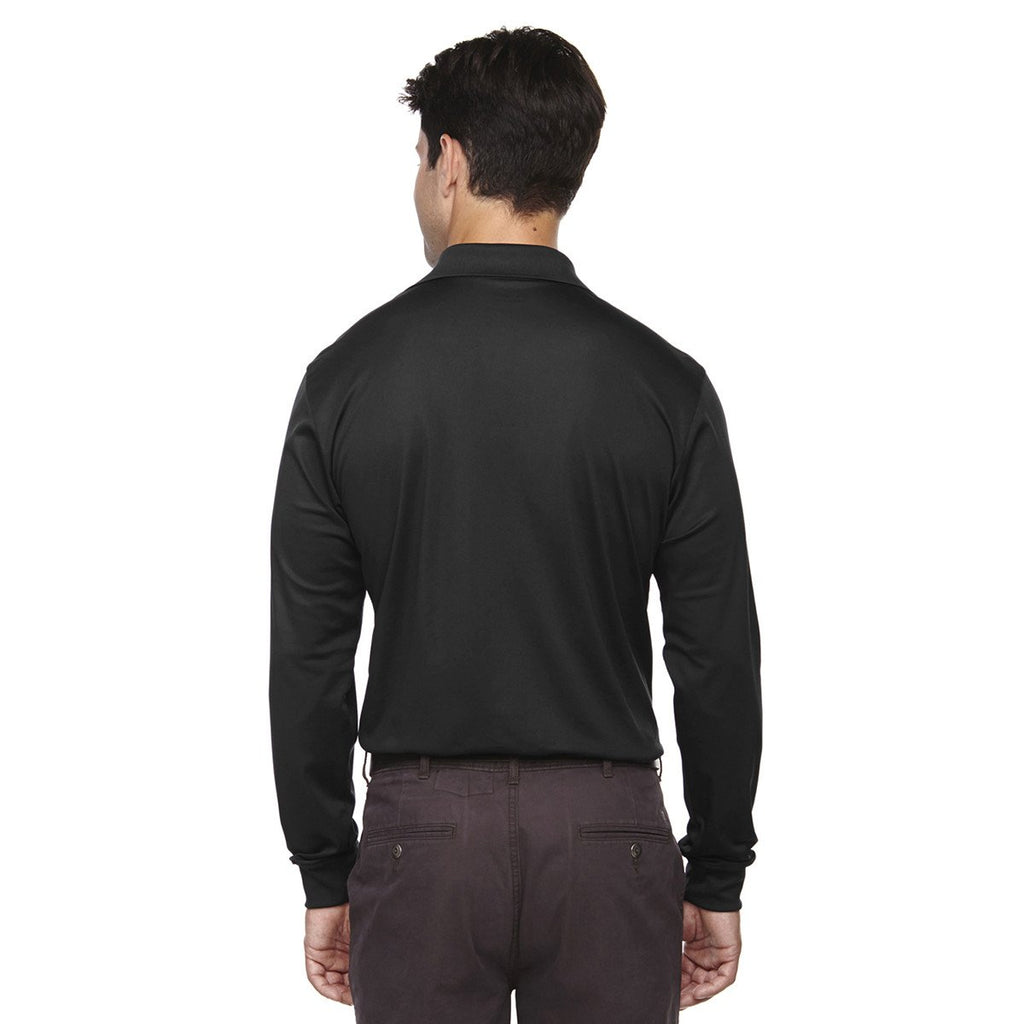 Extreme Men's Black Eperformance Snag Protection Long-Sleeve Polo