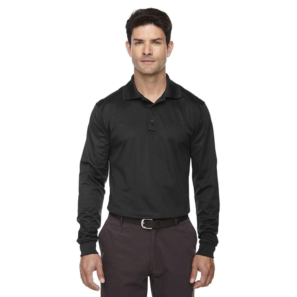 Extreme Men's Black Eperformance Snag Protection Long-Sleeve Polo