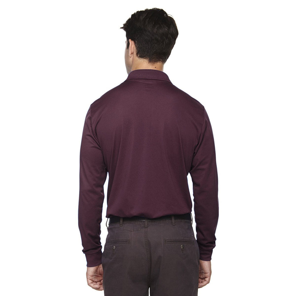 Extreme Men's Burgundy Eperformance Snag Protection Long-Sleeve Polo