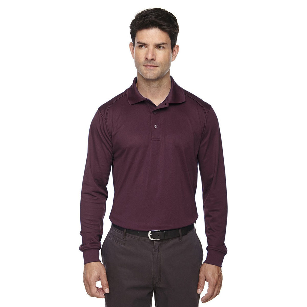 Extreme Men's Burgundy Eperformance Snag Protection Long-Sleeve Polo