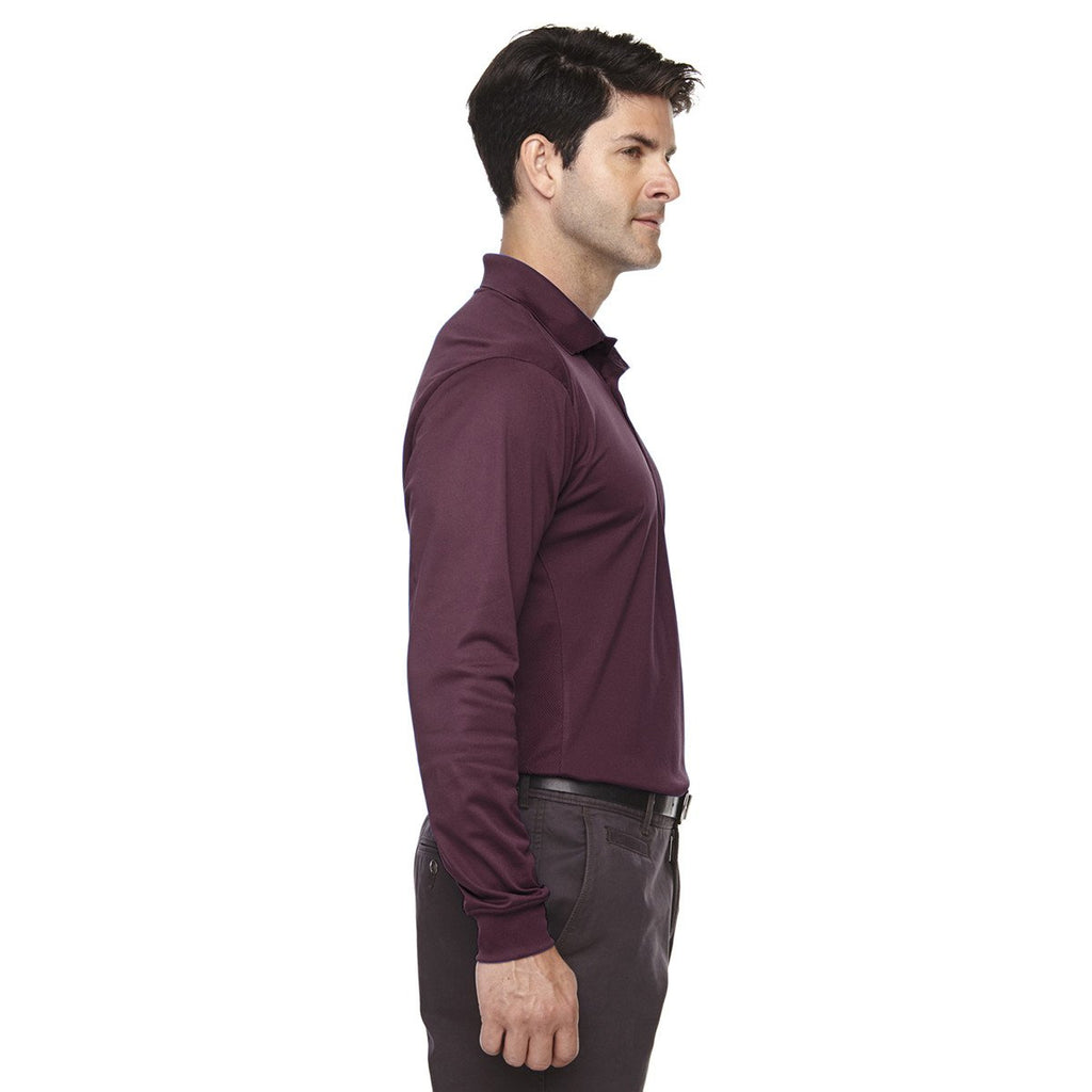 Extreme Men's Burgundy Eperformance Snag Protection Long-Sleeve Polo