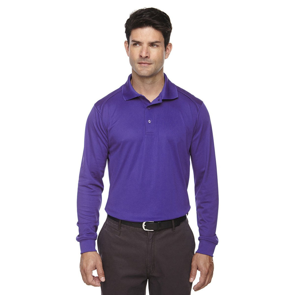 Extreme Men's Campus Purple Eperformance Snag Protection Long-Sleeve Polo