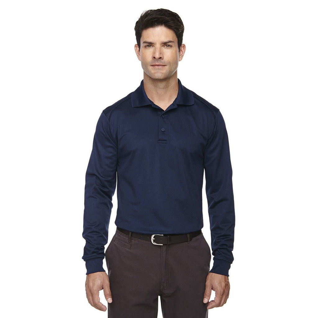 Extreme Men's Classic Navy Eperformance Snag Protection Long-Sleeve Polo