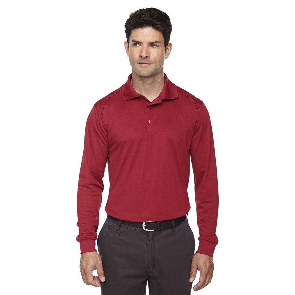 Extreme Men's Classic Red Eperformance Snag Protection Long-Sleeve Polo