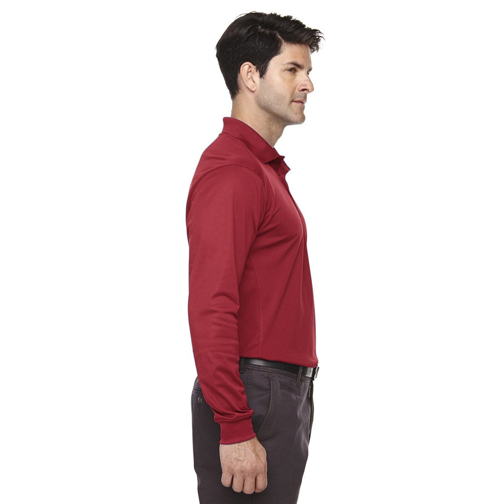 Extreme Men's Classic Red Eperformance Snag Protection Long-Sleeve Polo