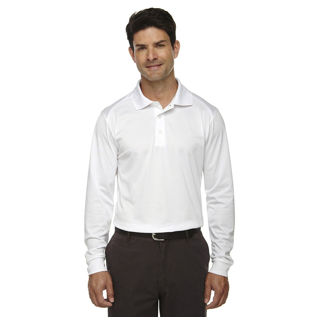 Extreme Men's White Eperformance Snag Protection Long-Sleeve Polo