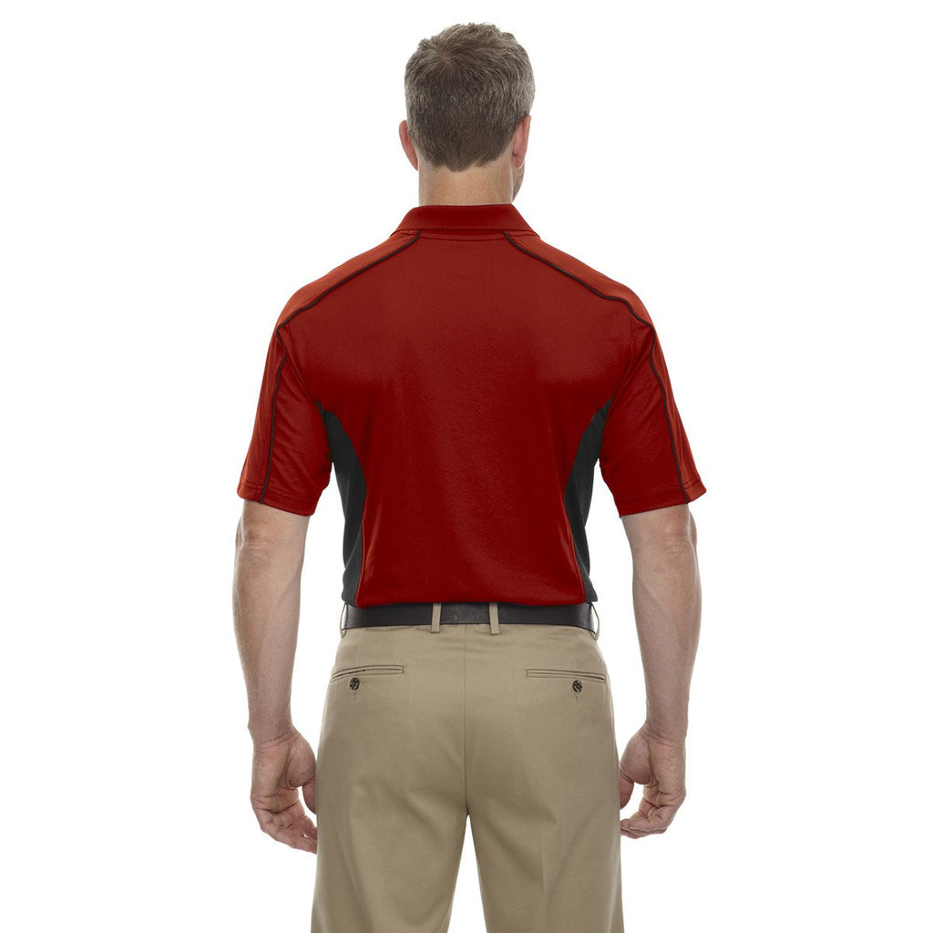 Extreme Men's Classic Red Tall Eperformance Fuse Snag Protection Plus Colorblock Polo