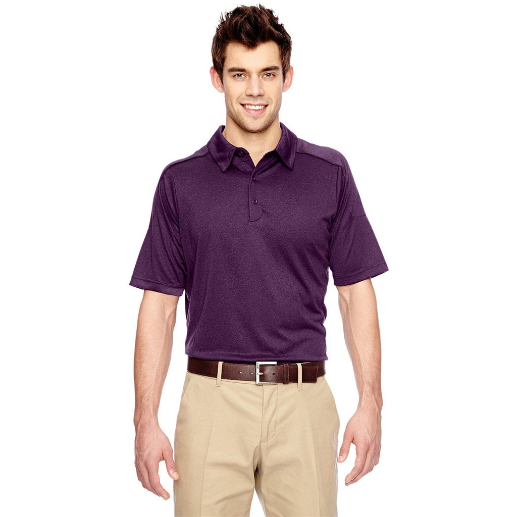 Extreme Men's Mulbery Purple Eperformance Fluid Melange Polo