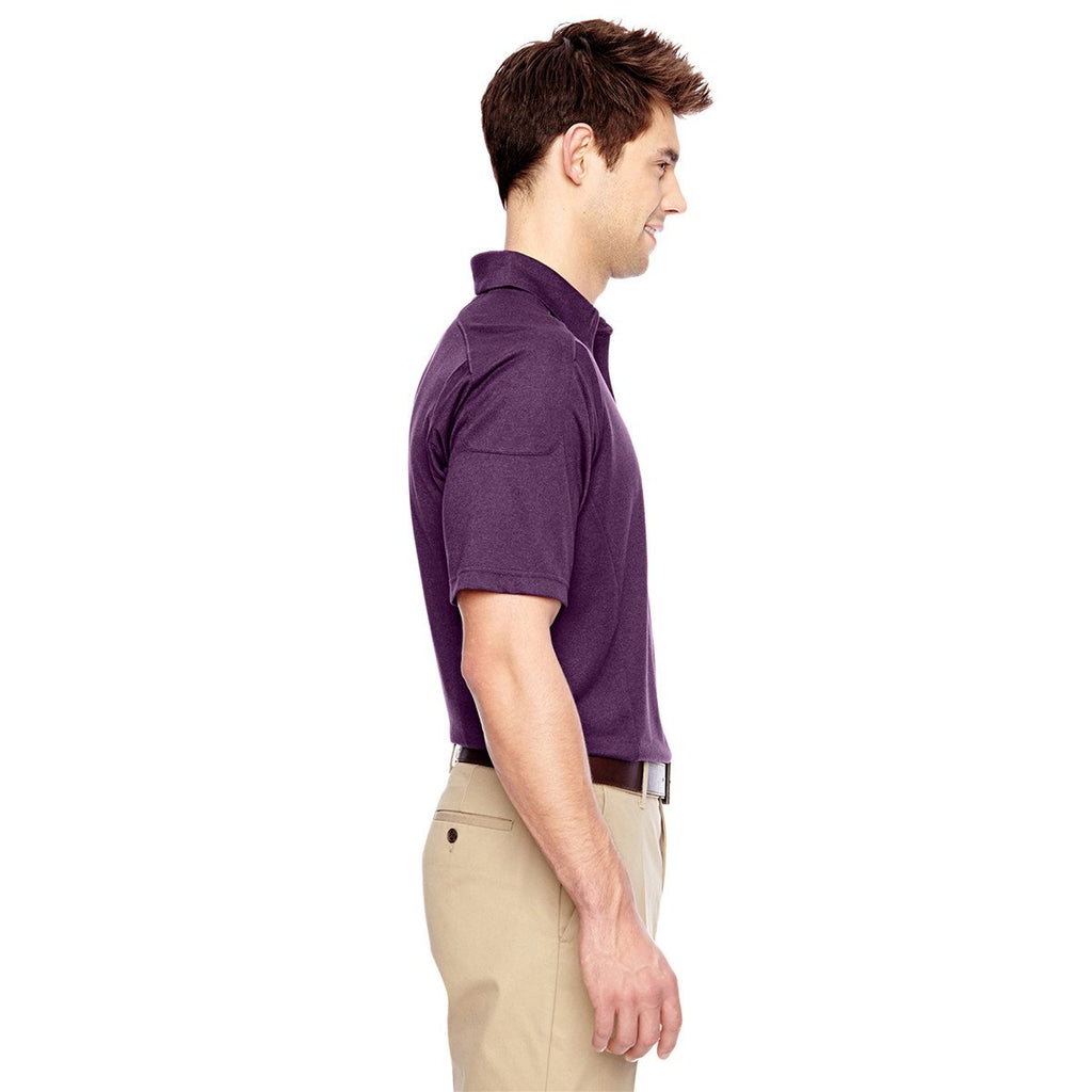 Extreme Men's Mulbery Purple Eperformance Fluid Melange Polo