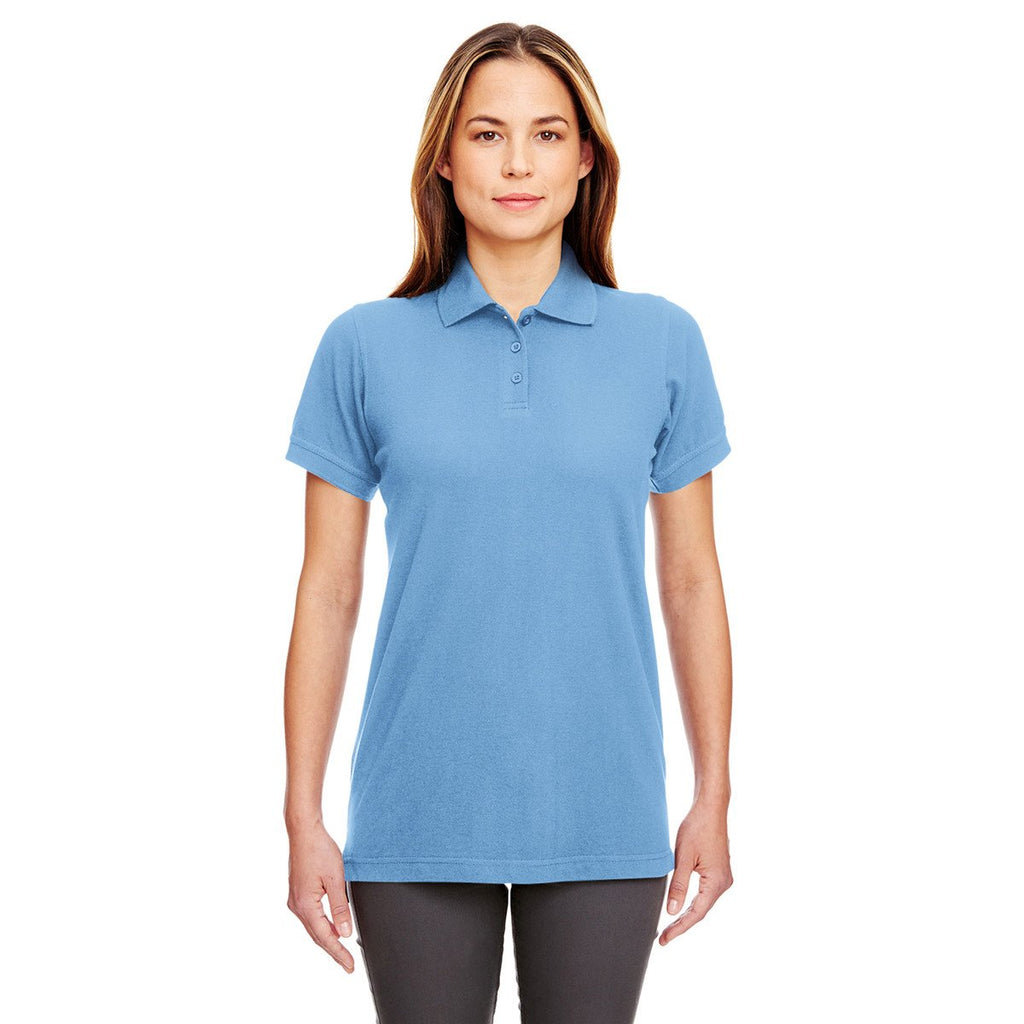 UltraClub Women's Cornflower Classic Pique Polo