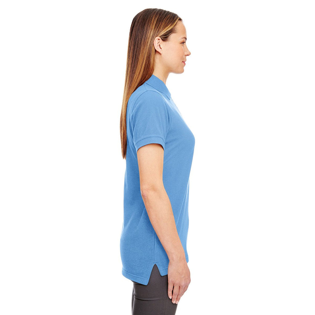 UltraClub Women's Cornflower Classic Pique Polo
