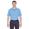 UltraClub Men's Cornflower Classic Pique Polo with Pocket