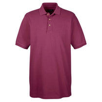 UltraClub Men's Burgundy Classic Pique Polo
