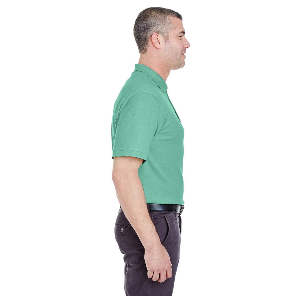 UltraClub Men's Leaf Whisper Pique Polo