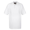 UltraClub Men's White Whisper Pique Polo
