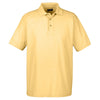 UltraClub Men's Yellow Whisper Pique Polo