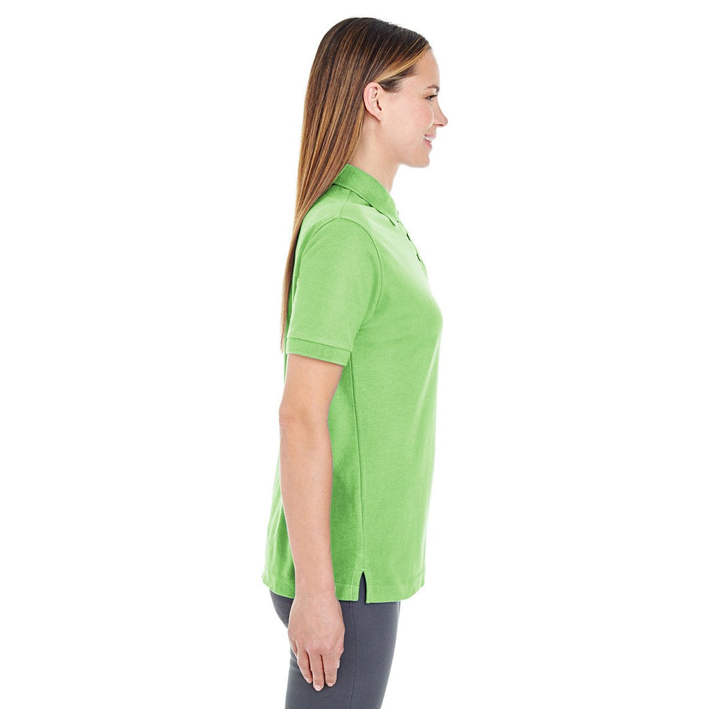UltraClub Women's Apple Whisper Pique Polo