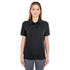 UltraClub Women's Black Whisper Pique Polo