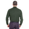 UltraClub Men's Forest Green Long-Sleeve Whisper Pique Polo