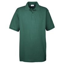 UltraClub Men's Forest Green Basic Pique Polo