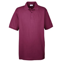 UltraClub Men's Maroon Basic Pique Polo