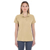 UltraClub Women's Khaki Basic Pique Polo