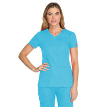 Dickies Women's Turquoise EDS Signature V-Neck Top