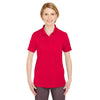 UltraClub Women's Red Cool & Dry 8 Star Elite Performance Interlock Polo