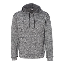 J. America Men's Charcoal Fleck Cosmic Fleece Hooded Pullover Sweatshirt