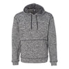 J. America Men's Charcoal Fleck Cosmic Fleece Hooded Pullover Sweatshirt