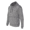 J. America Men's Charcoal Fleck Cosmic Fleece Hooded Pullover Sweatshirt