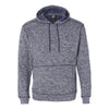 J. America Men's Navy Fleck Cosmic Fleece Hooded Pullover Sweatshirt