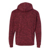 J. America Men's Red Fleck Cosmic Fleece Hooded Pullover Sweatshirt