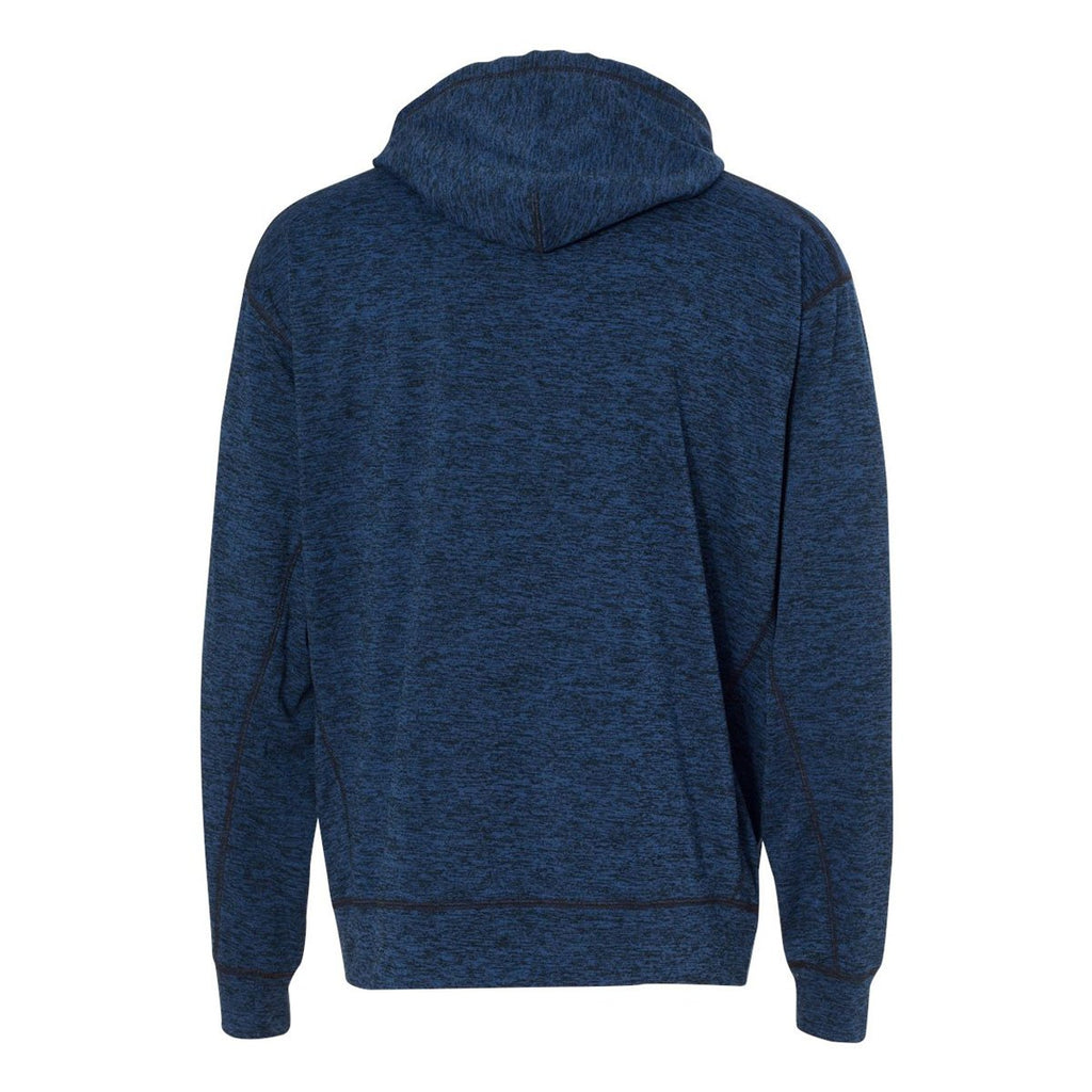 J. America Men's Royal Fleck Cosmic Fleece Hooded Pullover Sweatshirt