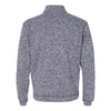 J. America Men's Navy Fleck Cosmic Fleece Quarter-Zip Pullover Sweatshirt