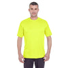 UltraClub Men's Bright Yellow Cool & Dry Basic Performance T-Shirt