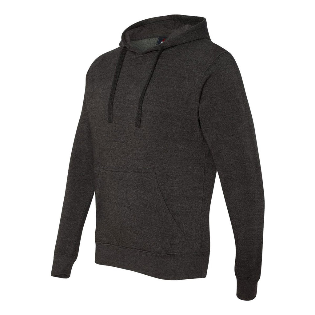 J. America Men's Charcoal Heather Cloud Fleece Hooded Pullover Sweatshirt