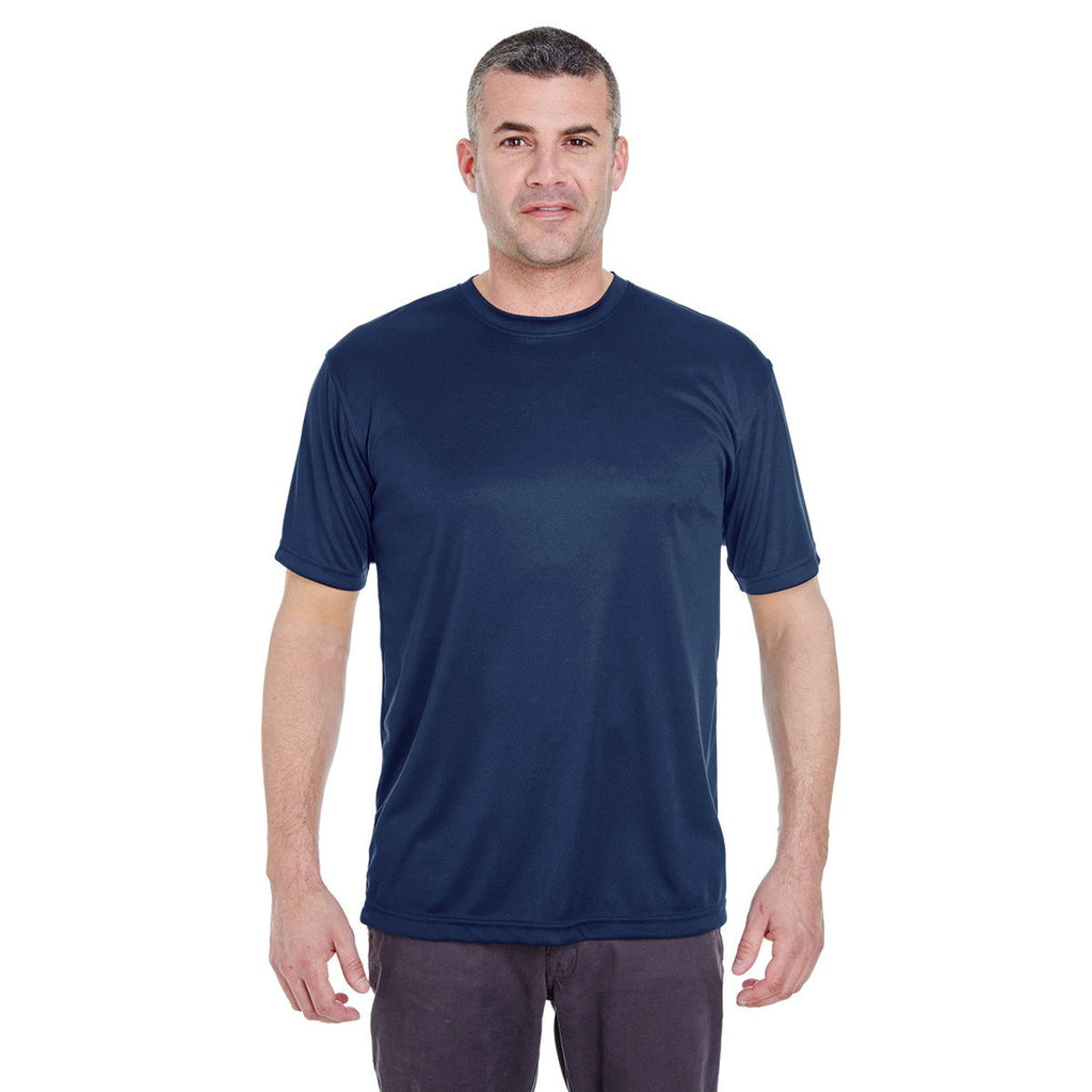 UltraClub Men's Navy Cool & Dry Basic Performance T-Shirt