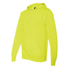 J. America Men's Neon Yellow Cloud Fleece Hooded Pullover Sweatshirt