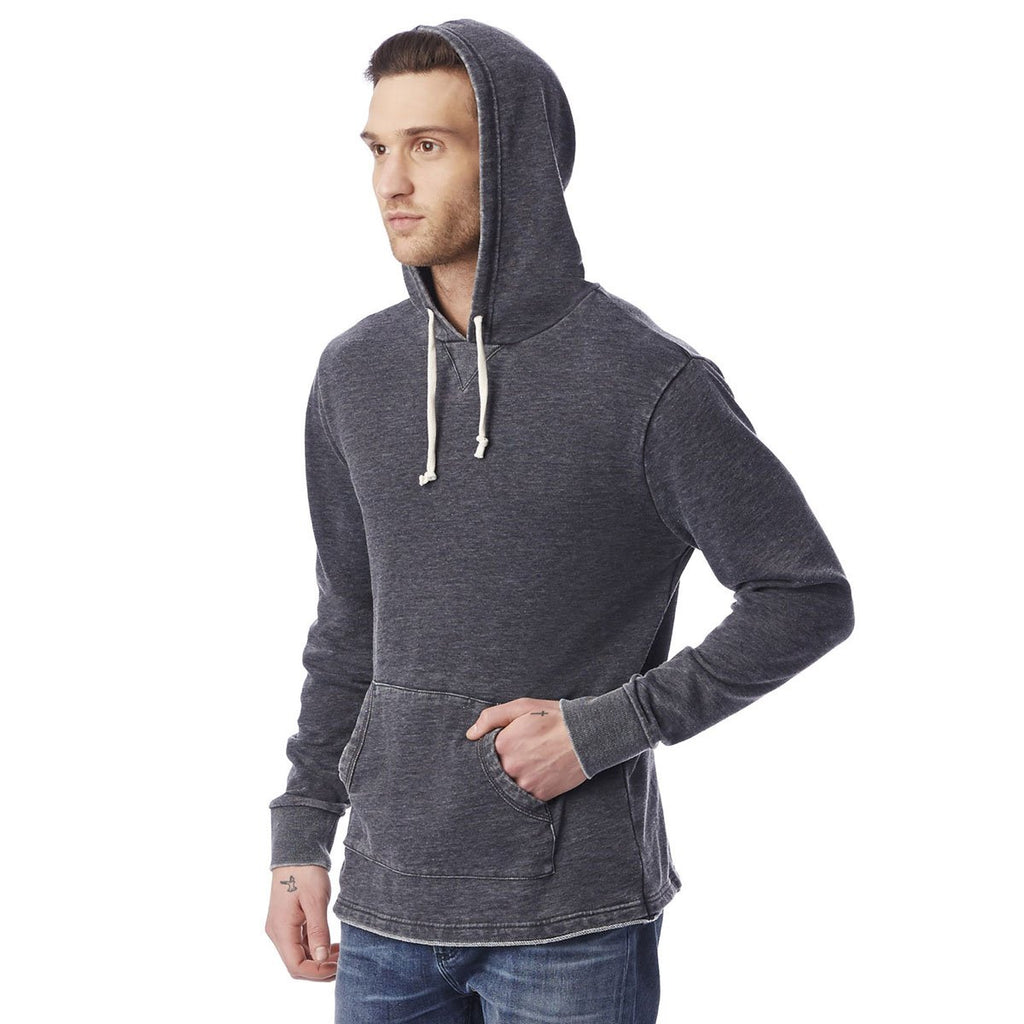 Alternative Men's Washed Black School Yard Hoodie