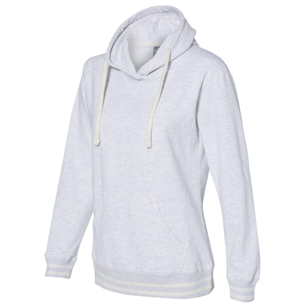 J. America Women's Ash Relay Hooded Pullover Sweatshirt