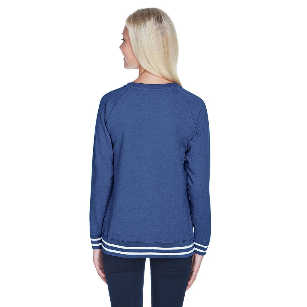 J. America Women's Navy Relay Crewneck Sweatshirt