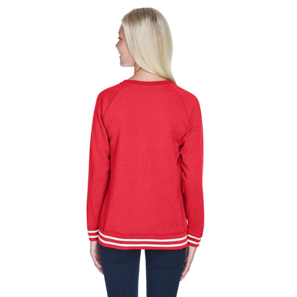 J. America Women's Red Relay Crewneck Sweatshirt