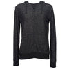 J. America Women's Black Cozy Fleece Full-Zip Hooded Sweatshirt