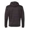 J. America Men's Granite Odyssey Striped Performance Fleece Hooded Pullover Sweatshirt