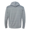 J. America Men's Quarry Odyssey Striped Performance Fleece Hooded Pullover Sweatshirt