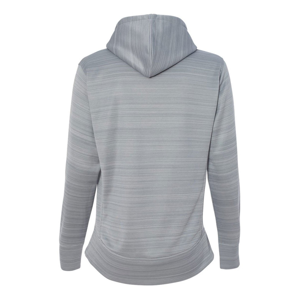 J. America Women's Quarry Odyssey Striped Performance Fleece Lapover Hooded Sweatshirt
