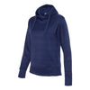 J. America Women's Sapphire Odyssey Striped Performance Fleece Lapover Hooded Sweatshirt